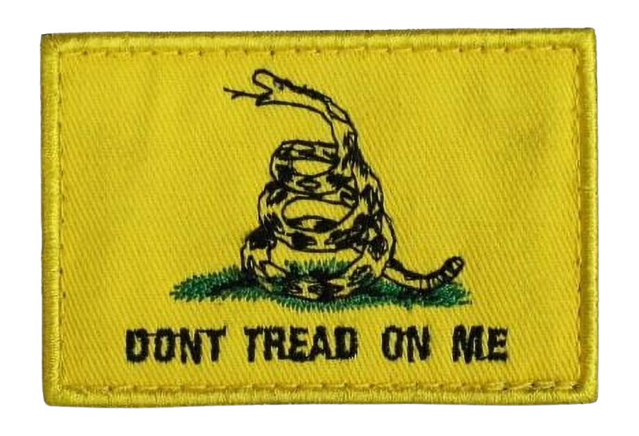 Walkers Game Ear Don't Tread On Me Yellow Velcro Patch