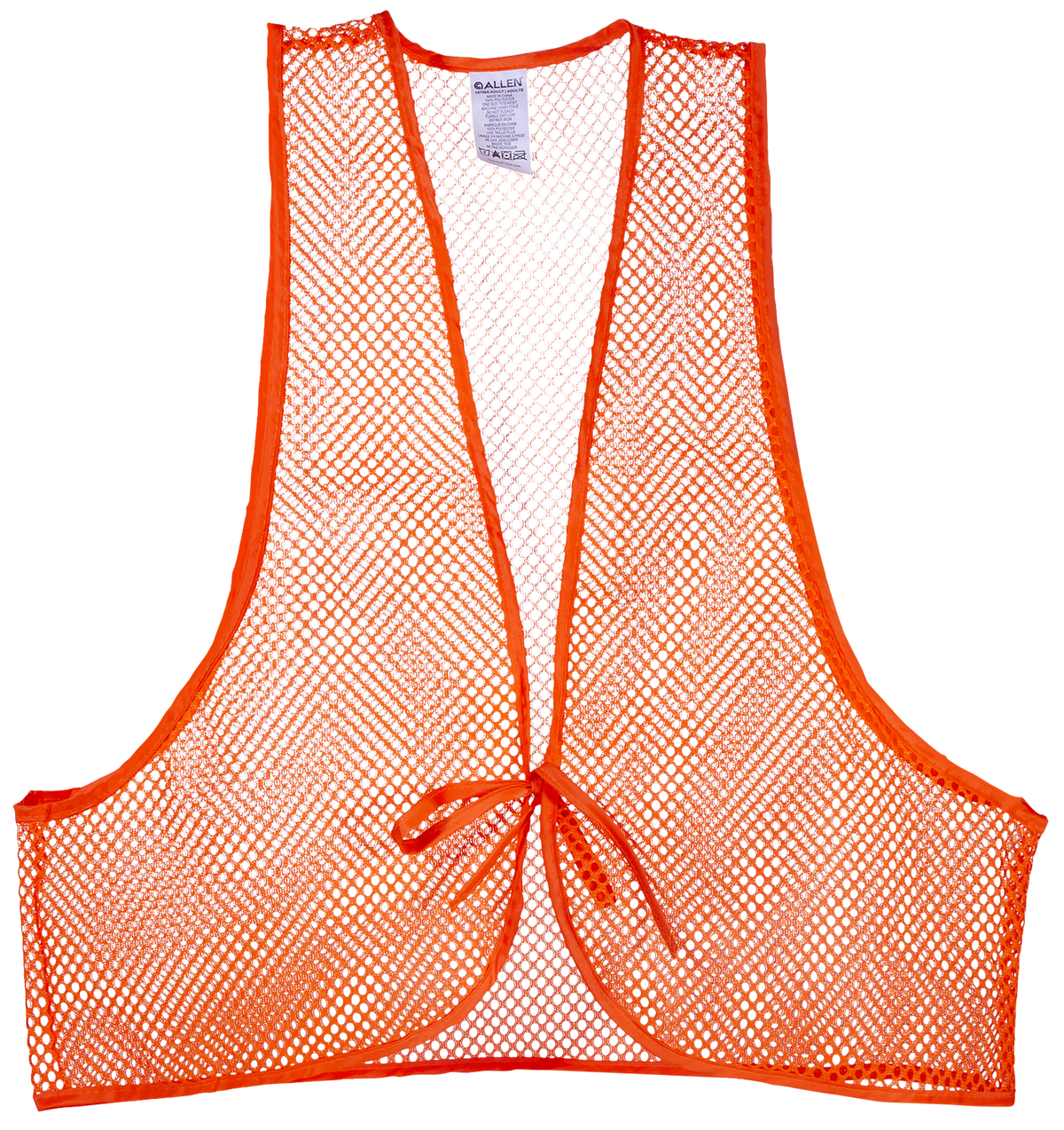 Allen 15750 Hunter's Vest OSFA Orange Polyester Mesh Safety Vest