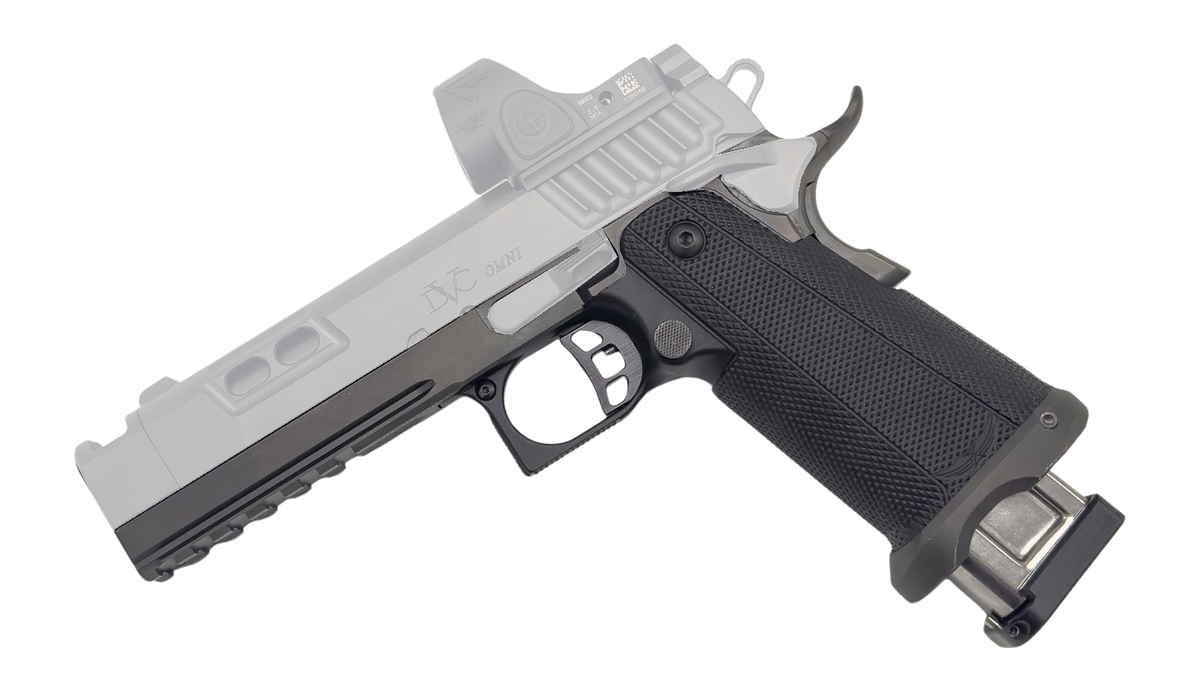 Icarus Precision DS 1911 Double Stack Grip Module - Matte Black Anodized Frame