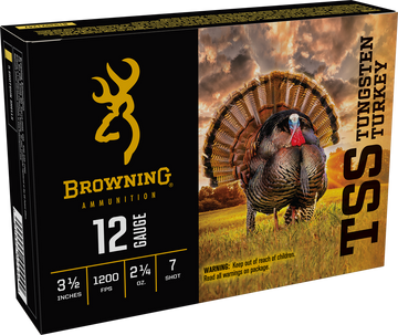 Browning TSS Tungsten Turkey 12 Gauge 3.5" 2-1/4 oz #7 Shot - Box or Case