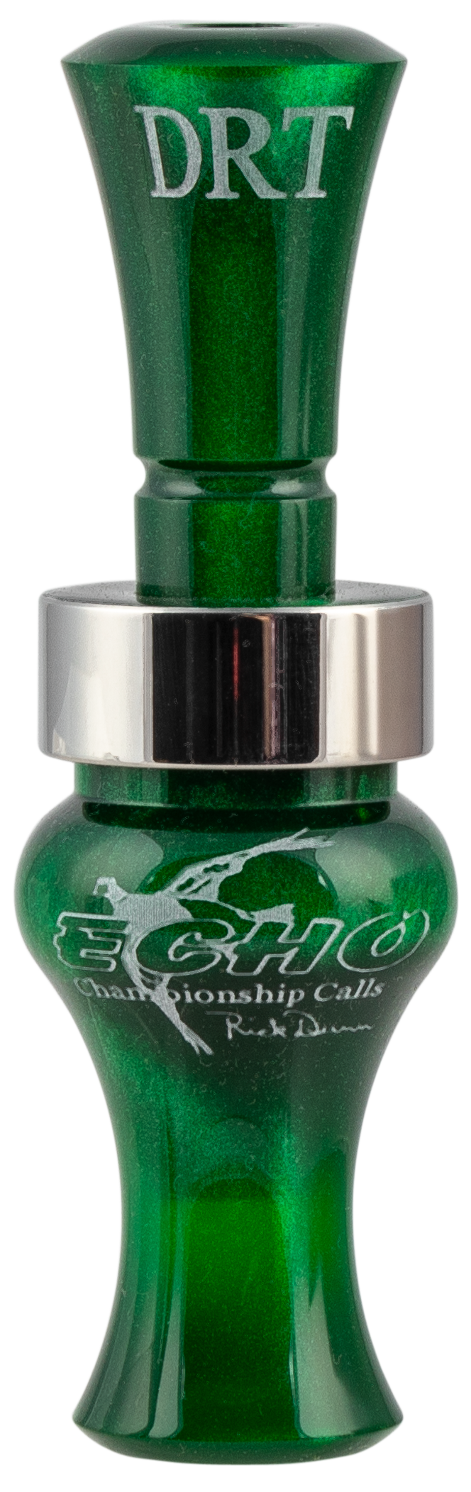 Echo Calls 79021 Timber Double Reed Mallard Hen Duck Call - Green Pearl Acrylic