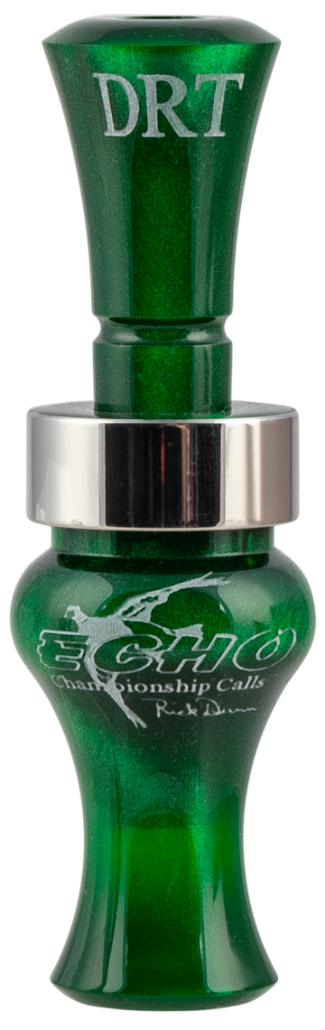 Echo Calls 79021 Timber Double Reed Mallard Hen Duck Call - Green Pearl Acrylic