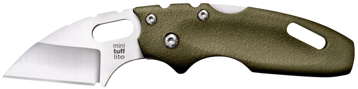 Cold Steel Tuff Lite Mini 2" Folding Sheepsfoot Plain 4034SS OD Green Griv-Ex