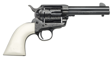 Taylors and Company 1873 Cattleman Outlaw Legacy 357 Mag 4.75" 6-Rd SAO Revolver - Blued Engraved