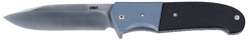 CRKT 6880 Ignitor 3.48" Folding Drop Point Plain Satin 8Cr13MoV Blue/Black G10 Handle