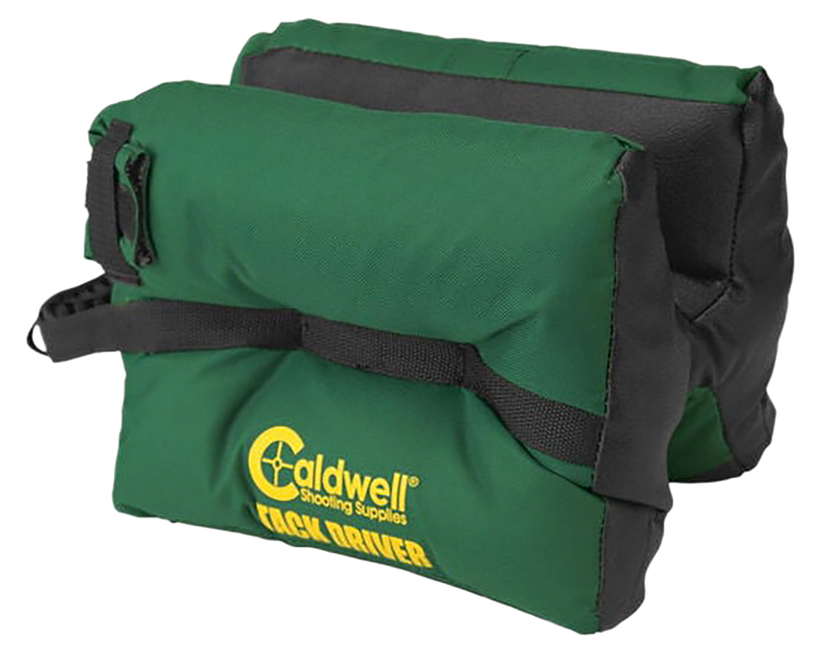 Caldwell Tack Driver Prefilled Green Nylon Front & Rear Combo Shooting Bag