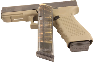 ETS Group Glock Compatible 9mm Luger 10rd Polymer Magazine - Clear