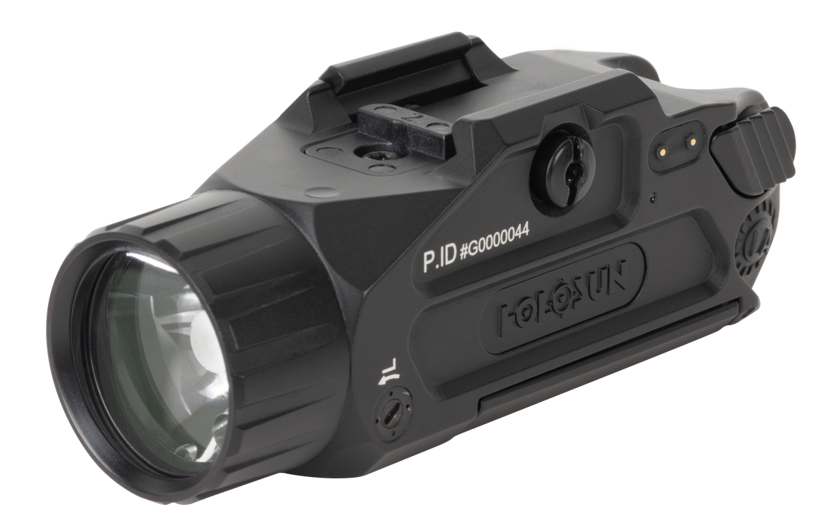 Holosun P.ID Plus Pistol Light w/Green Laser 450/900 Lumens LED IP68 - Black Anodized