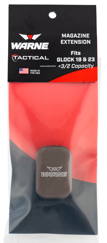 Warne MEG1932DE Magazine Extension 6061-T6 Aluminum FDE for Glock 19/23 - +3 9mm Luger / +2 .40 S&W