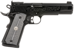 EAA Girsan MC1911 S Lux 45 ACP 5" 8+1 Semi-Auto Pistol - Black Chrome Engraved