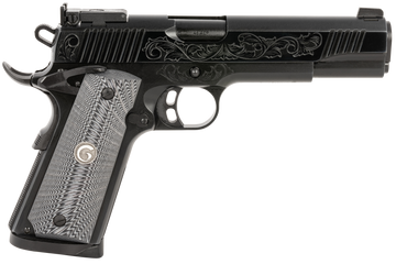 EAA Girsan MC1911 S Lux 45 ACP 5" 8+1 Semi-Auto Pistol - Black Chrome Engraved