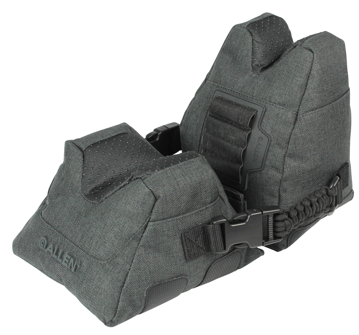 Allen 18417 Eliminator Prefilled Front and Rear Shooting Rest Bag Set - Gray Polyester - Side Release Buckles