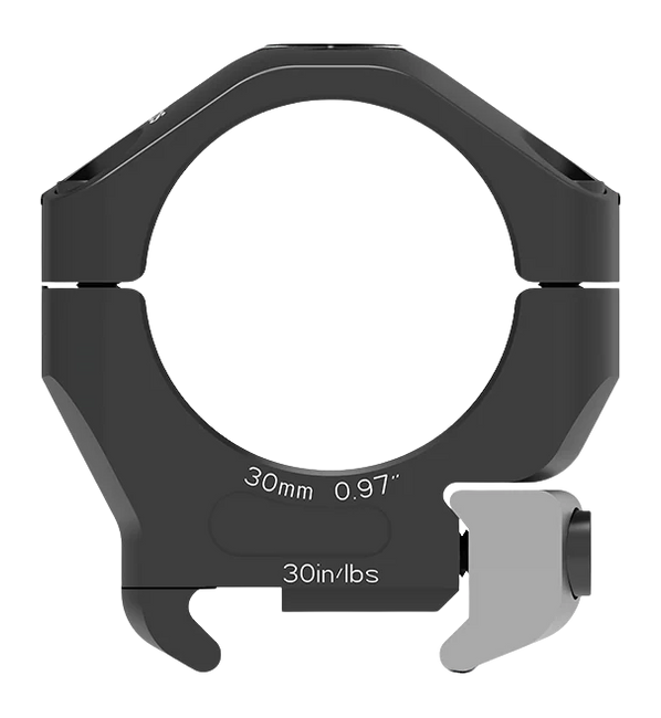 Arken HALO Ti 30mm 0.97" Low Scope Rings - Aluminum/Titanium - Matte Black