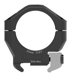 Arken HALO Ti 30mm 0.97" Low Scope Rings - Aluminum/Titanium - Matte Black