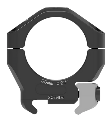 Arken HALO Ti 30mm 0.97" Low Scope Rings - Aluminum/Titanium - Matte Black