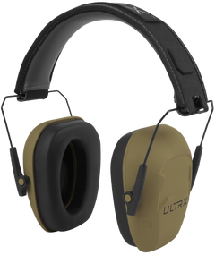 Allen Ultrax Shield 23 dB Flat Dark Earth Over the Head Passive Earmuff