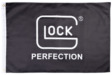 Glock 3x2 Double-Sided Polyester Flag - Black
