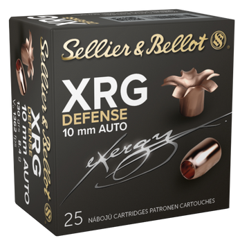Sellier & Bellot XRG Defense 10mm Auto 130gr Solid Copper Hollow Point 25 Rd - Box or Case