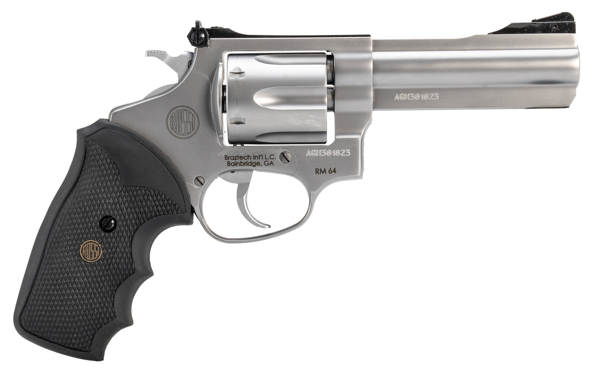 Rossi RM64 357 Mag 4" 6-Shot Medium Frame DA/SA Revolver - Matte Stainless
