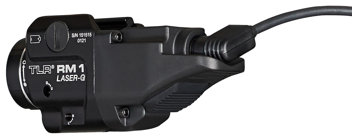 Streamlight TLR-1 RM 500 Lumen White LED Light w/Integrated Green Laser - Black Anodized
