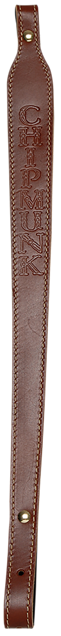 Chipmunk 80021 Brown Leather Adjustable Rifle Sling