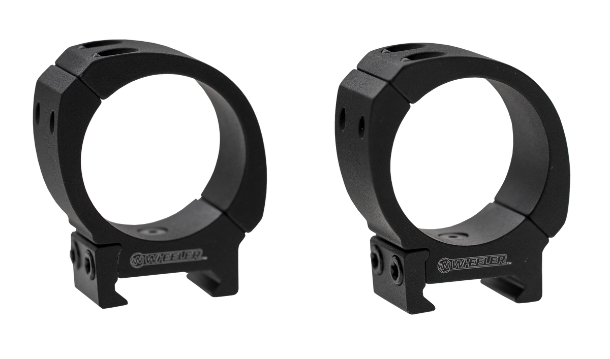 Wheeler Sporter Scope Rings 30mm Low Black 6061 Aluminum