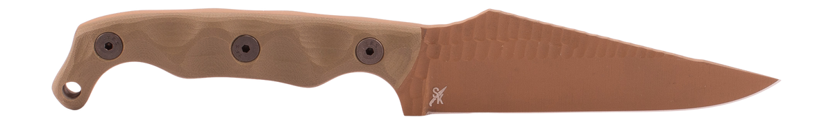 Stroup Knives TU2 Fixed Blade 2.5" Plain Edge FDE Cerakote - OD Green G10 Handle