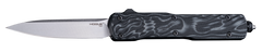 Hogue Counterstrike 3.35" OTF Drop Point Plain Stone Tumbled CPM 20V SS G-Mascus Black Aluminum/G10