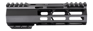 JE Machine Tech 7" AR-15 M-LOK Slim Free Float Handguard - Black - J Style