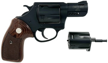 Charter Arms Double Dog 9mm Luger/357 Mag/38 Special 2.20" 5-Shot DA/SA Revolver - Black Passivate/Walnut