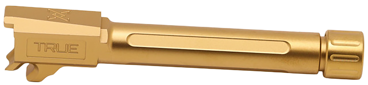 True Precision Sig P365 Fuse 9mm Luger 4.30" Threaded Gold TiN Stainless Drop-In Barrel