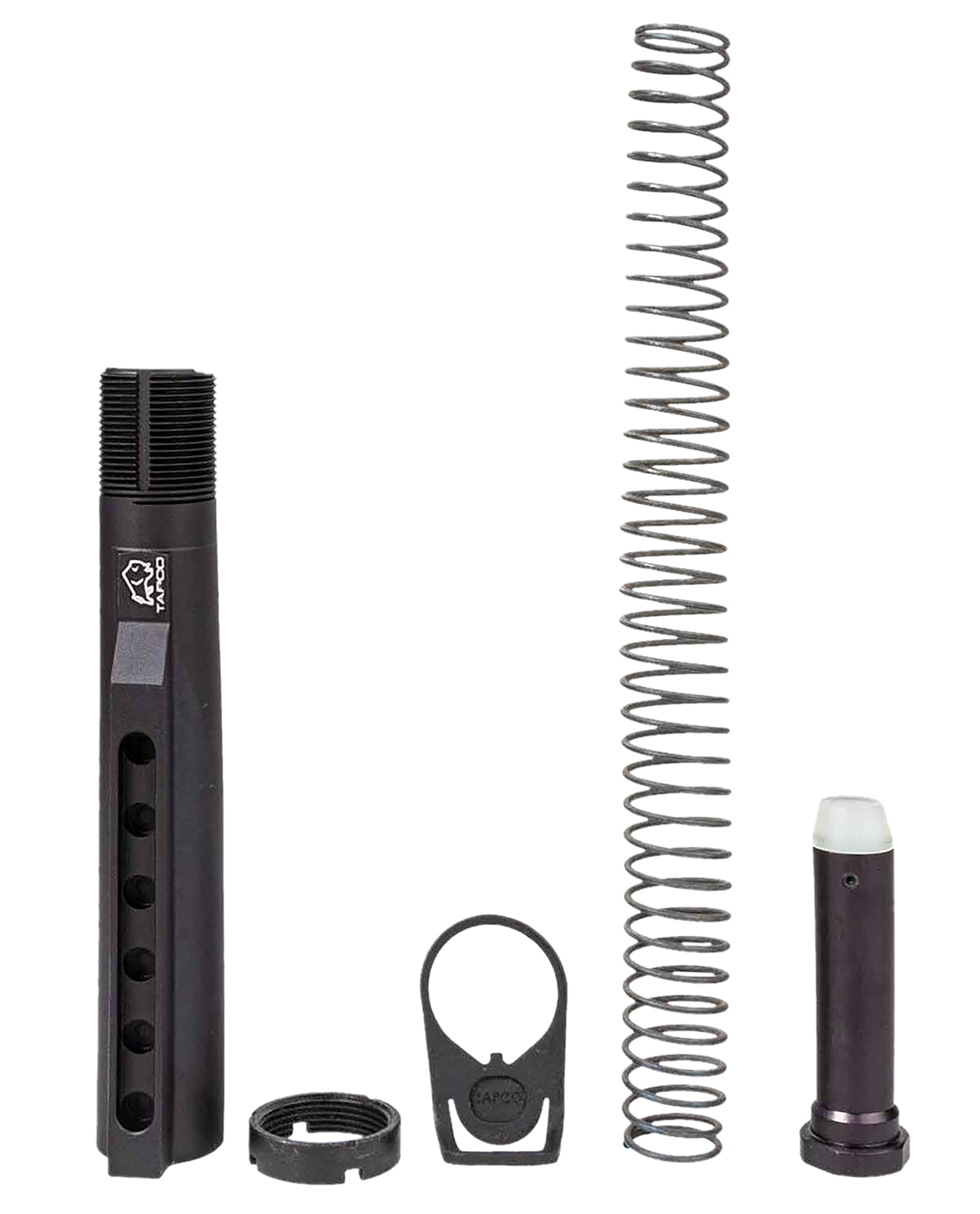 Tapco TAP22058 Buffer Tube Kit 6-Position Black AR Platform