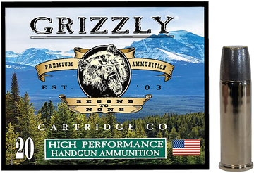 Grizzly Ammo GC44M19 44 Rem Mag 320gr Wide Long Nose Gas Check - Box or Case