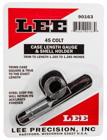 Lee 90163 Case Length Gauge 45 Colt (LC) w/Shell Holder