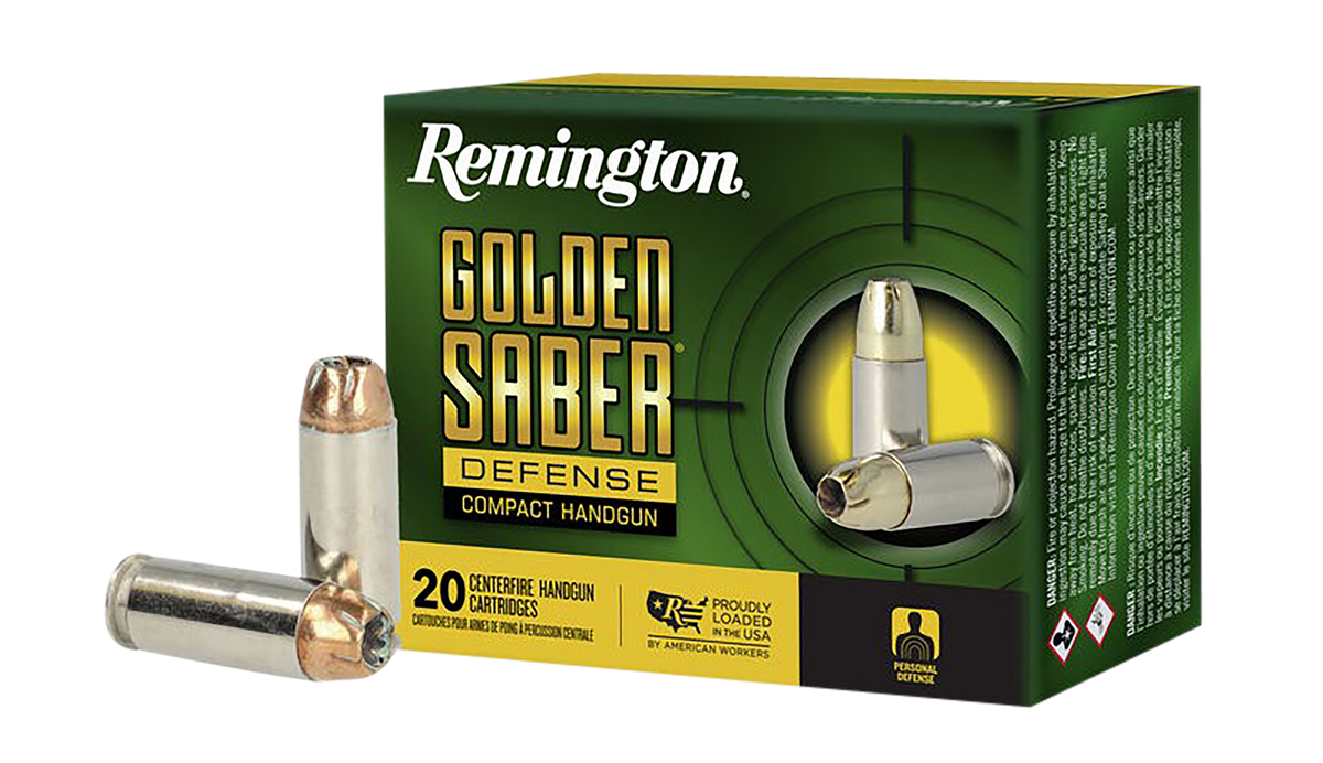 Remington Ammunition Golden Saber Defense 10mm Auto 180gr BJHP 20 Rd - Box or Case
