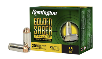 Remington Ammunition Golden Saber Defense 10mm Auto 180gr BJHP 20 Rd - Box or Case