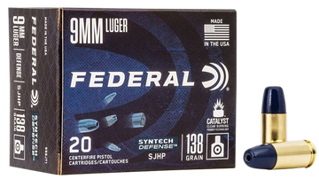 Federal Syntech Defense 9mm Luger 138 gr Segmented Jacketed Hollow Point - Box or Case