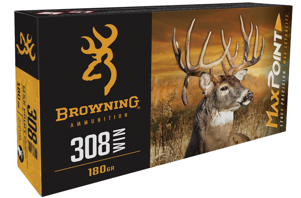 Browning Ammo Max Point 308 Win 168gr 20rd Box - Box or Case