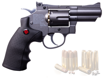Crosman SNR357 .177 6-Shot CO2 DA/SA Air Pistol - Black Rubber Grips