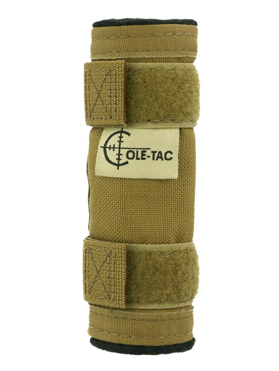 Cole-Tac Baby Python Suppressor Cover 5" x 1" Coyote Brown