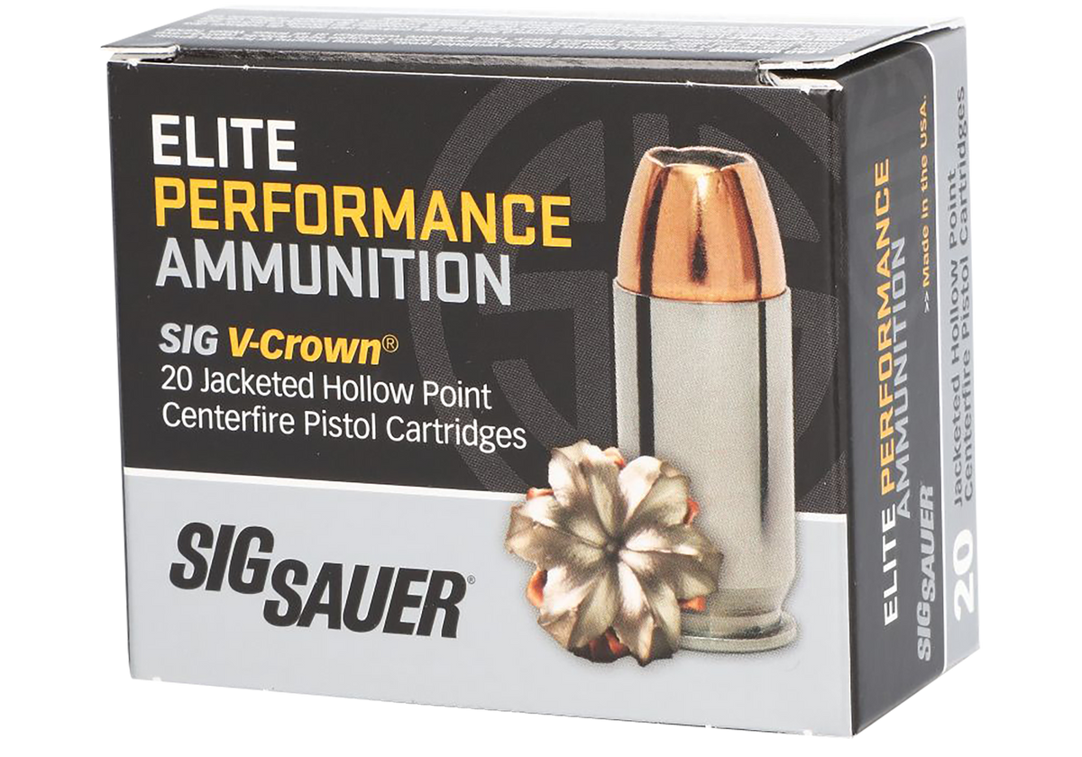 Sig Sauer E40SW220 Elite V-Crown 40 S&W 180gr Jacketed Hollow Point - Box or Case