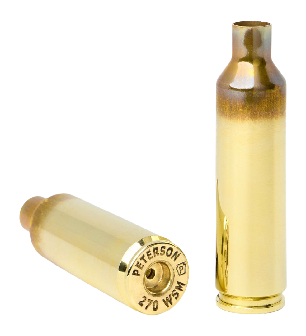 Peterson Cartridge 270 WSM Unprimed Rifle Brass - 50/Box
