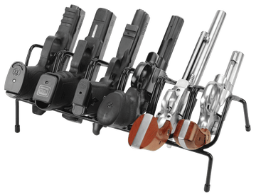 Lockdown 6 Gun Handgun Rack 14.25" Black