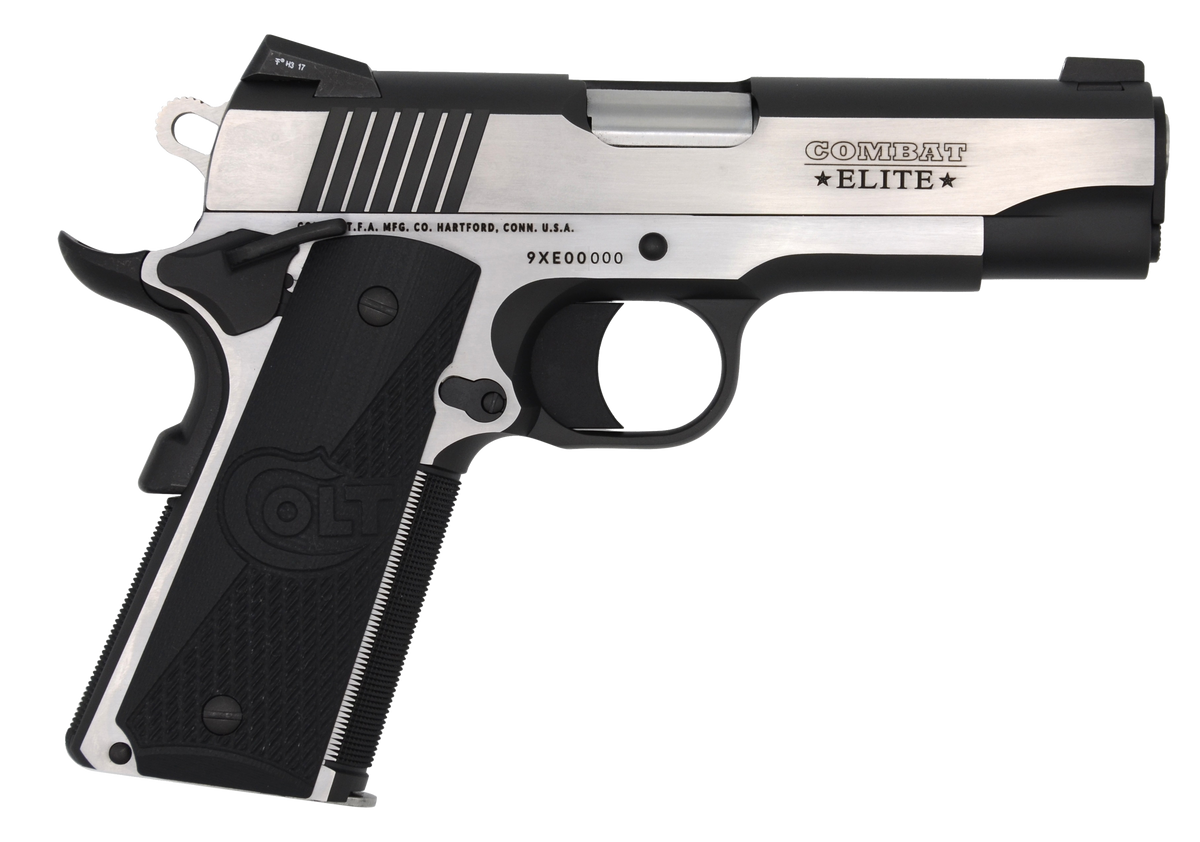 Colt Mfg Combat Elite Commander 45 ACP 4.25" 8+1 SAO Pistol - Two-Tone