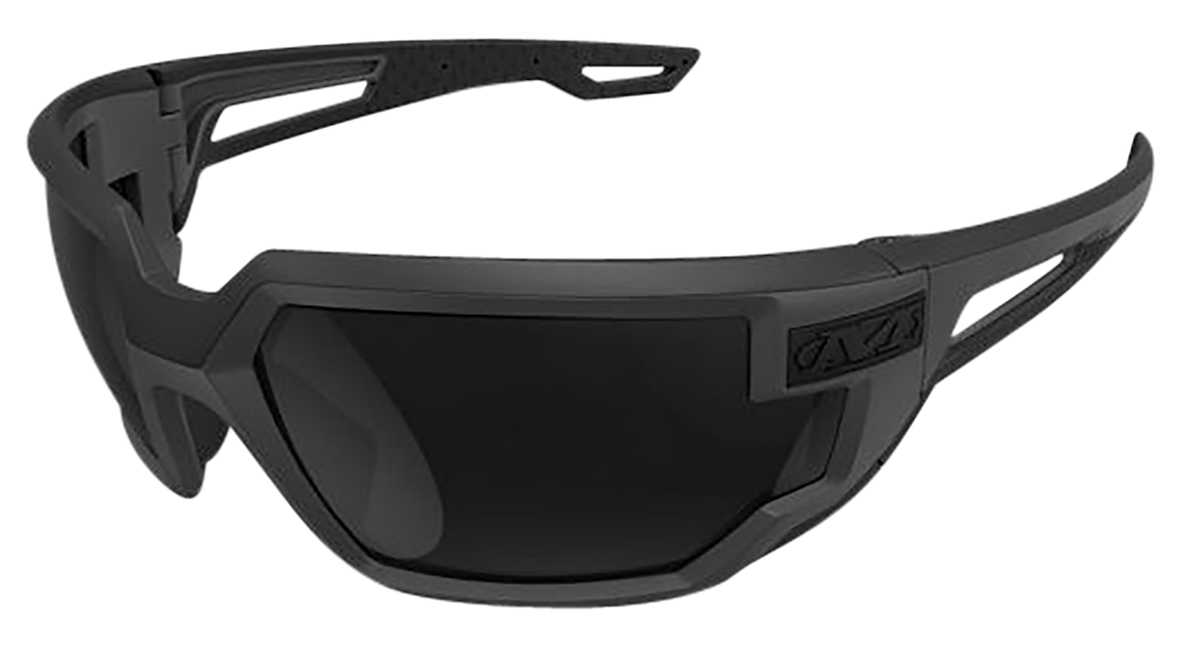 Mechanix Wear Type-X OSFA Black Lens Anti-Scratch Wraparound Safety Glasses - Black Frame