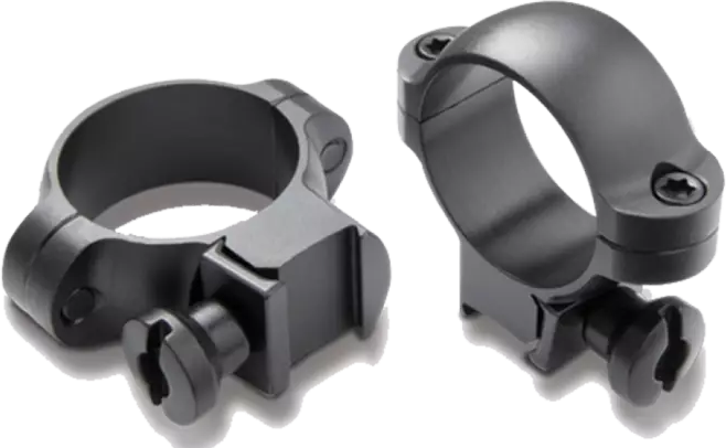 Burris Rimfire and Airgun Rings 1" Medium Gloss Black Steel - .22 Grooved Receiver