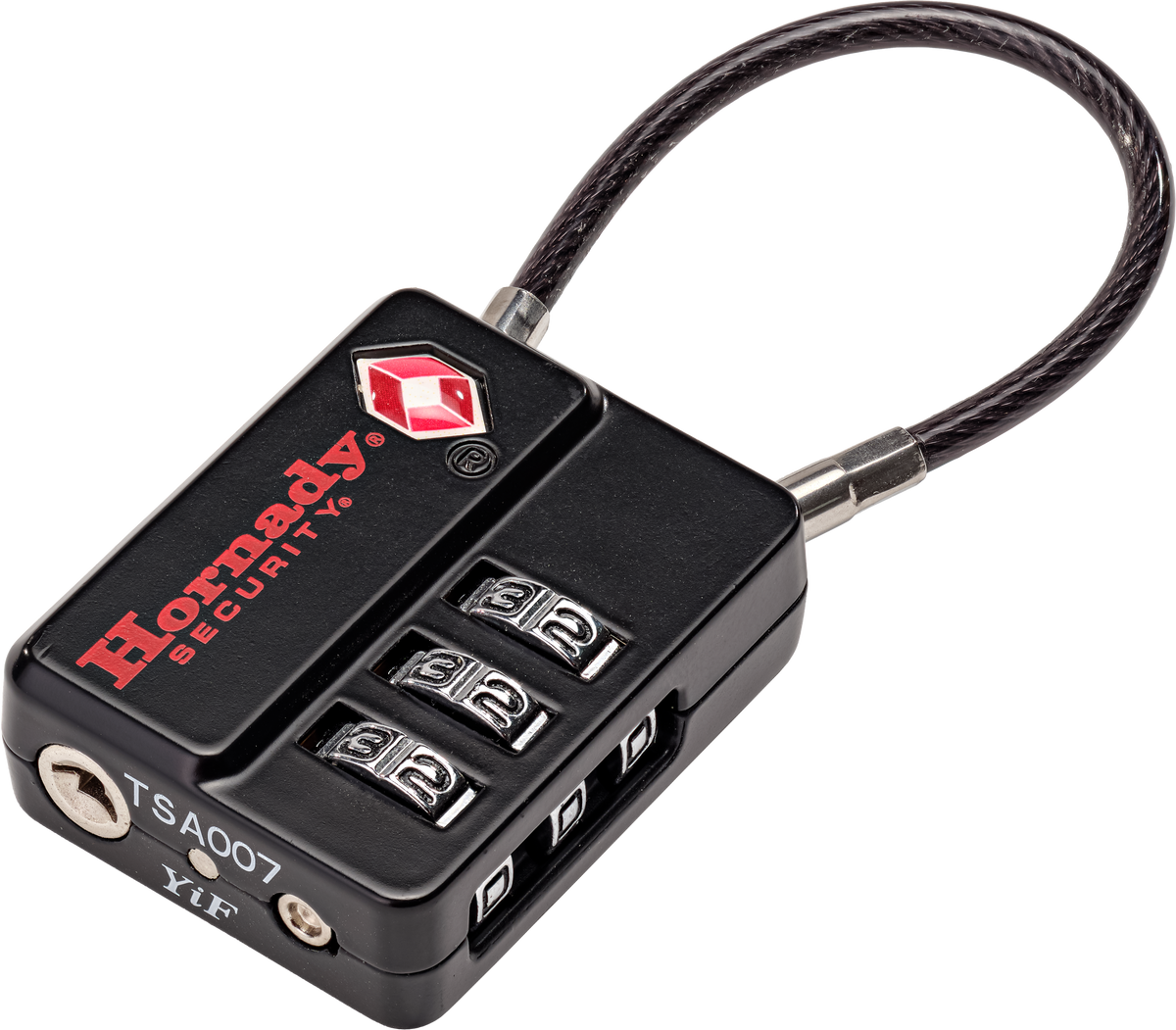 Hornady Flex Micro TSA Lock - Combination Black Aluminum