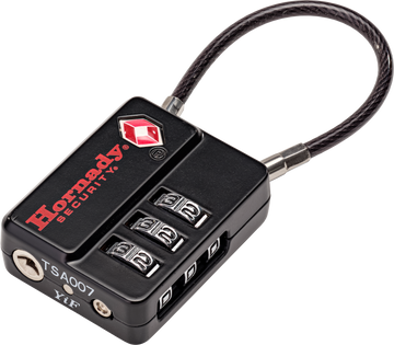 Hornady Flex Micro TSA Lock - Combination Black Aluminum
