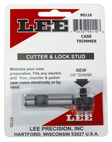 Lee Precision Cutter & Lock Stud Case Trimmer 90110 Stainless Steel