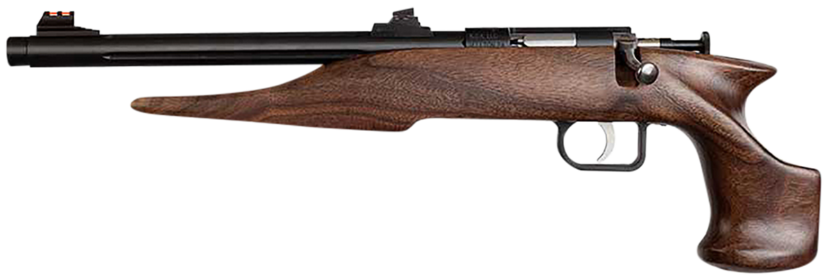 Chipmunk 40001 Hunter 22 S/L/LR 9" Single-Shot Bolt Action Pistol - Threaded Blued Barrel, Walnut Frame